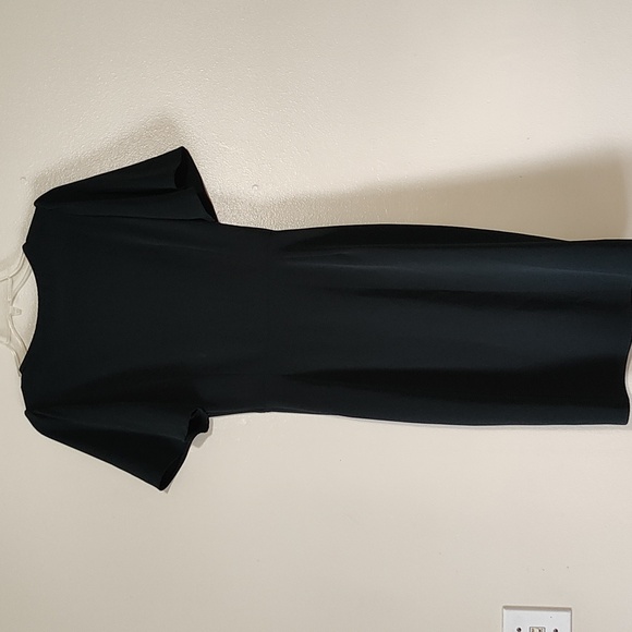 ZARA Basic Winter Green faux wrap dress size M - Picture 6 of 8